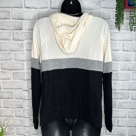 Color Block Drawstring Hoodie Sweatshirt Size Small - Picture 5 of 7